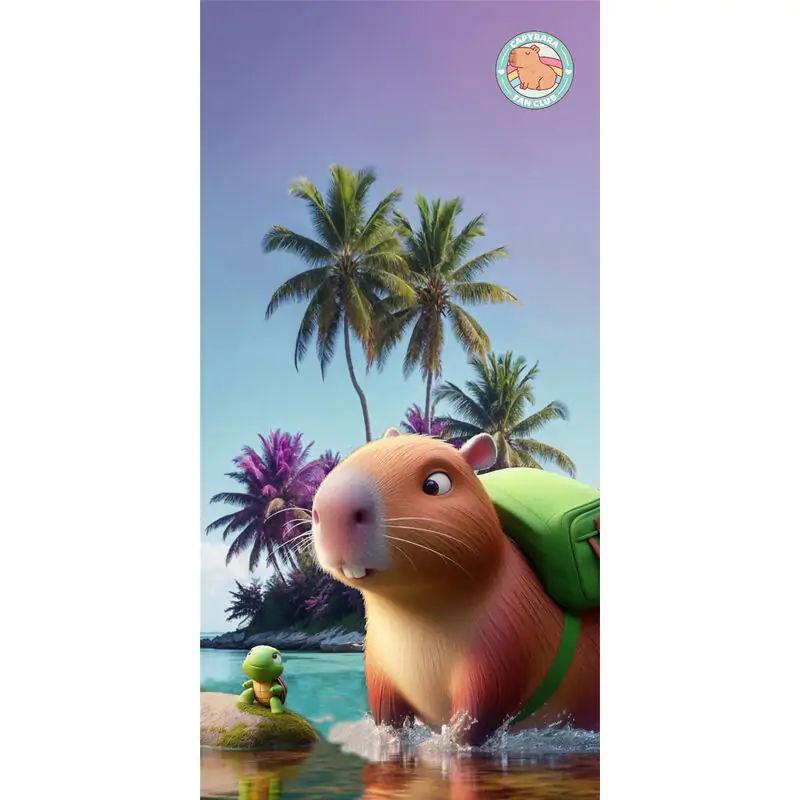 Capybara mikro纖維 brisača za na plažo fotografija izdelka