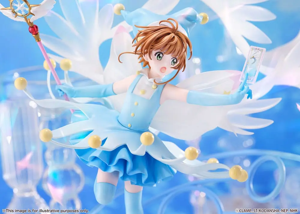 Cardcaptor Sakura PVC Kip 1/7 Sakura Kinomoto Bojni Kostum Water Ver. 36 cm fotografija izdelka