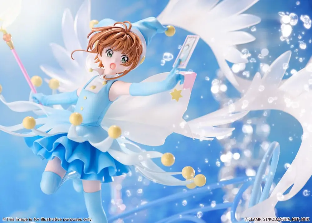 Cardcaptor Sakura PVC Kip 1/7 Sakura Kinomoto Bojni Kostum Water Ver. 36 cm fotografija izdelka