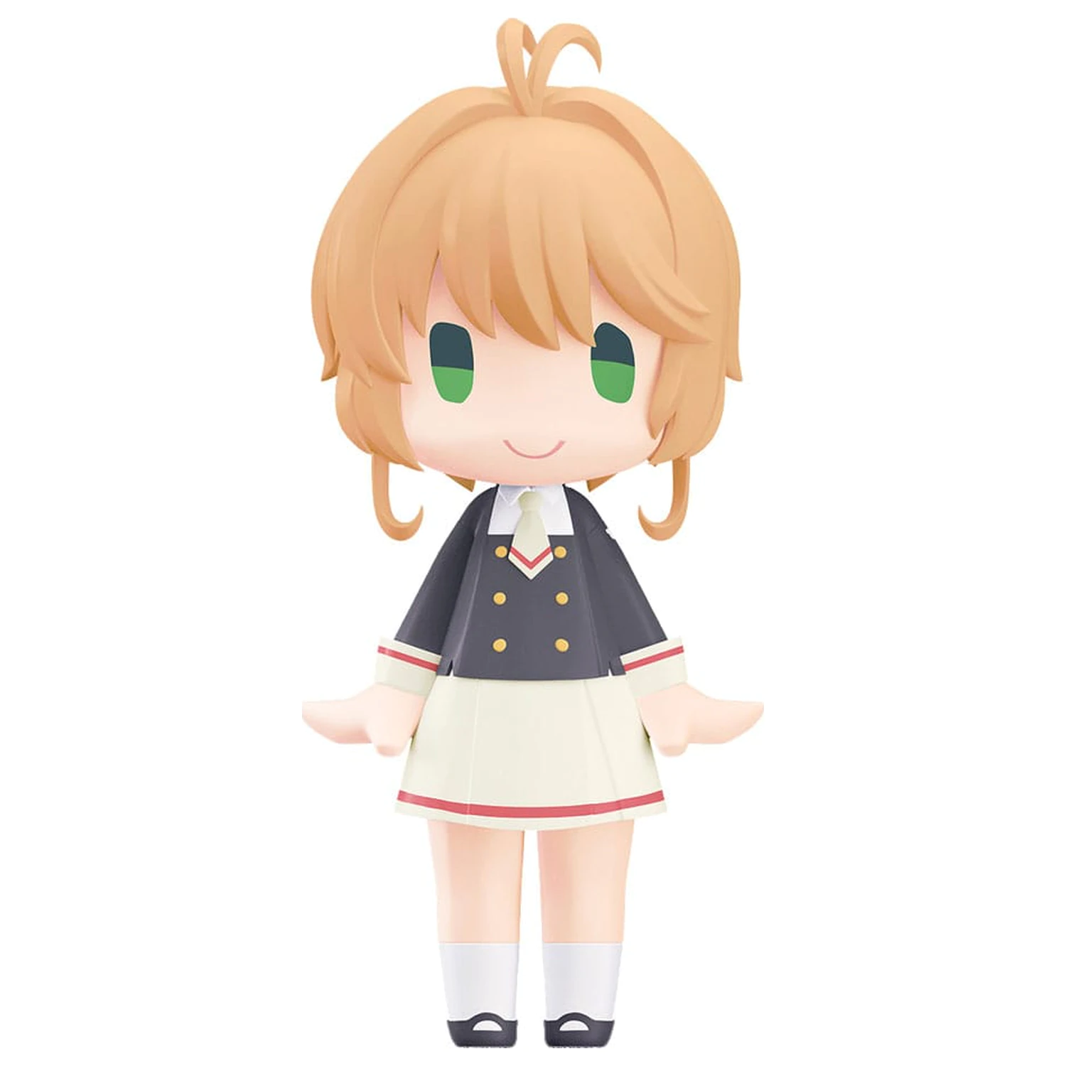 Cardcaptor Sakura: Clear Card z naramnicami HELLO! GOOD SMILE akcijska figura Sakura Kinomoto: uniforma srednje šole Tomoeda različica 10 cm fotografija izdelka
