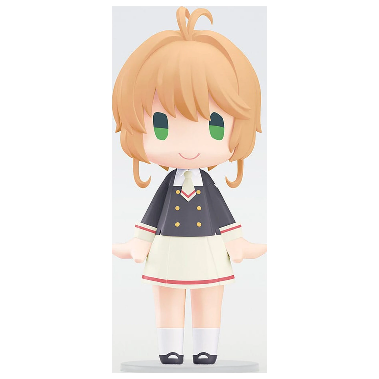 Cardcaptor Sakura: Clear Card z naramnicami HELLO! GOOD SMILE akcijska figura Sakura Kinomoto: uniforma srednje šole Tomoeda različica 10 cm fotografija izdelka