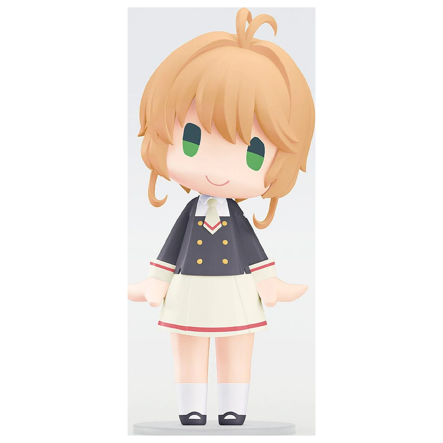 Cardcaptor Sakura: Clear Card z naramnicami HELLO! GOOD SMILE akcijska figura Sakura Kinomoto: uniforma srednje šole Tomoeda različica 10 cm fotografija izdelka