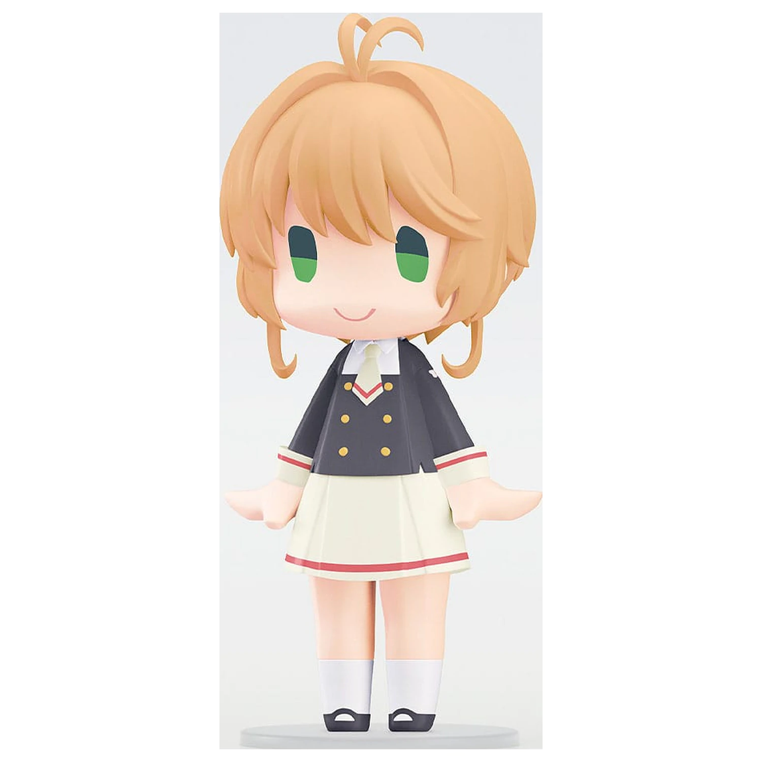 Cardcaptor Sakura: Clear Card z naramnicami HELLO! GOOD SMILE akcijska figura Sakura Kinomoto: uniforma srednje šole Tomoeda različica 10 cm fotografija izdelka