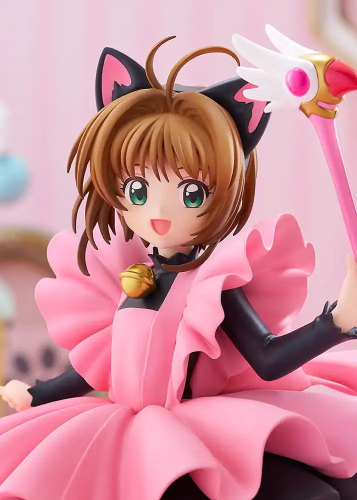 Cardcaptor Sakura Pop Up Parade PVC Kip Sakura Kinomoto: Black Cat Costume Ver. L velikost 22 cm fotografija izdelka
