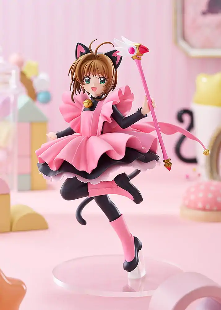 Cardcaptor Sakura Pop Up Parade PVC Kip Sakura Kinomoto: Black Cat Costume Ver. L velikost 22 cm fotografija izdelka