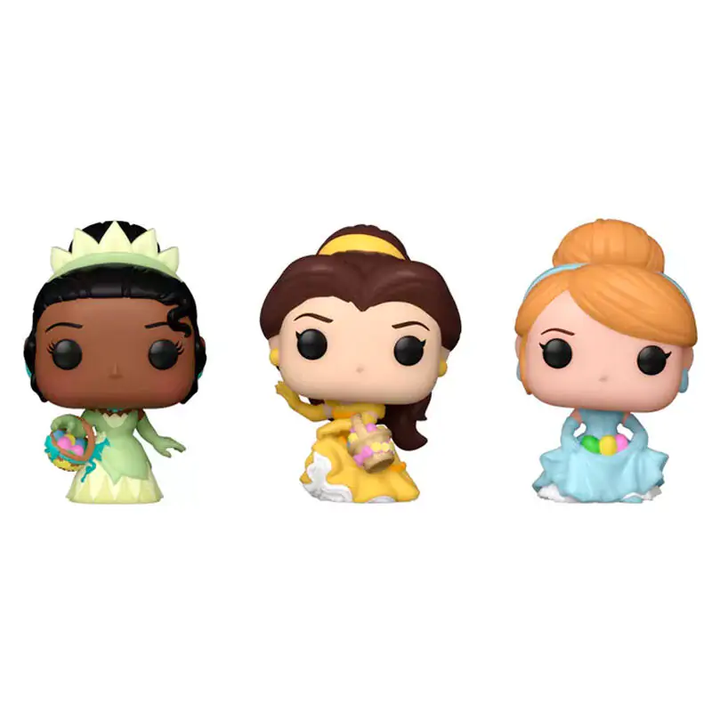 Korenček Žep POP blister 3 figure Disney Princess Cinderella Tiana Bella fotografija izdelka