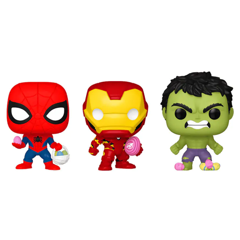 Korenček Žep POP blister 3 figure Marvel Spiderman Hulk Iron Man fotografija izdelka