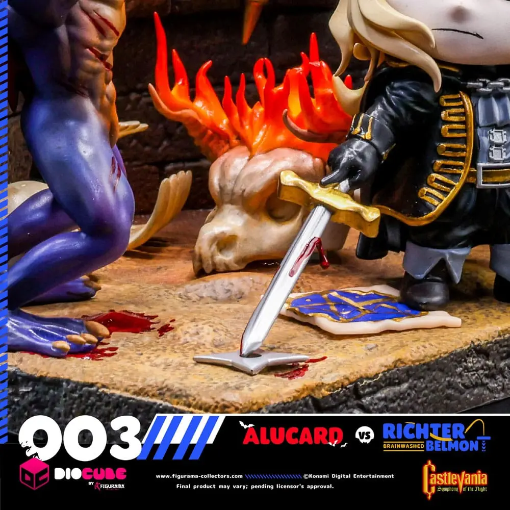 Castlevania DioCube PVC Diorama Alucard Vs Richter Belmont 15 cm fotografija izdelka