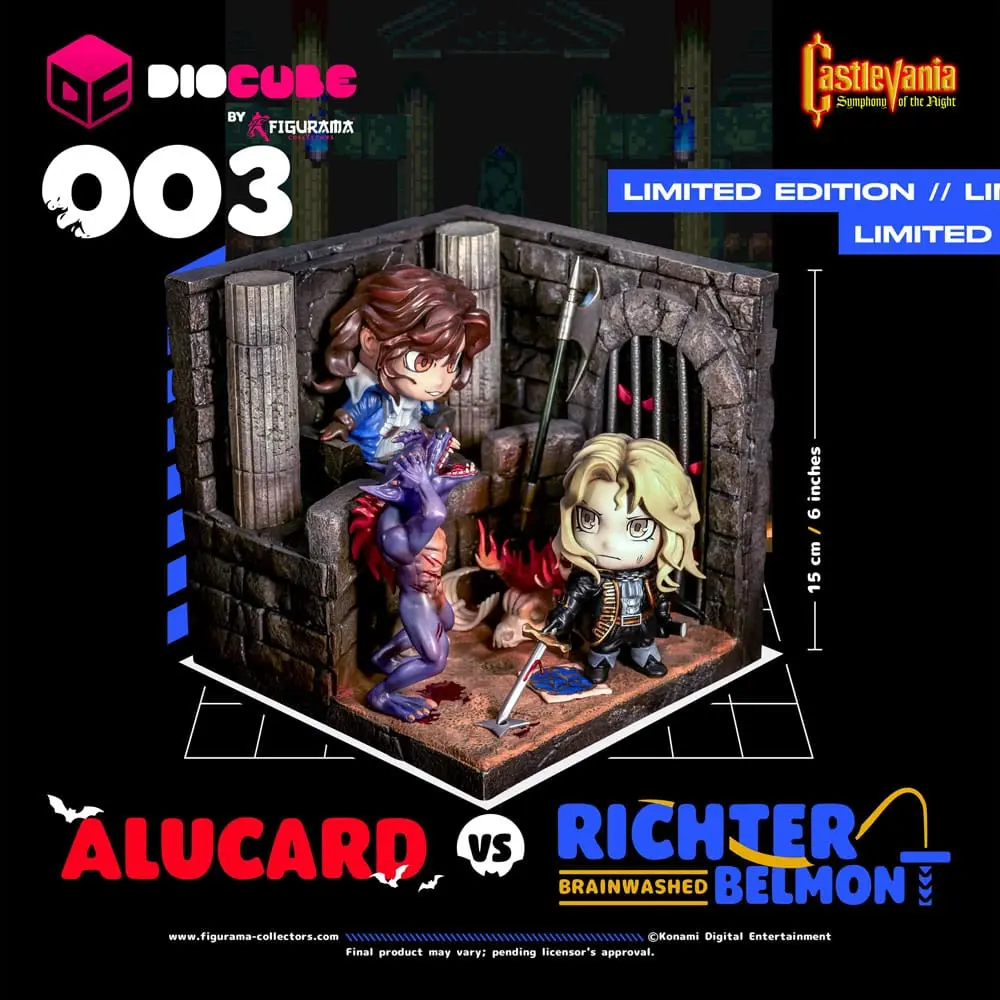 Castlevania DioCube PVC Diorama Alucard Vs Richter Belmont 15 cm fotografija izdelka