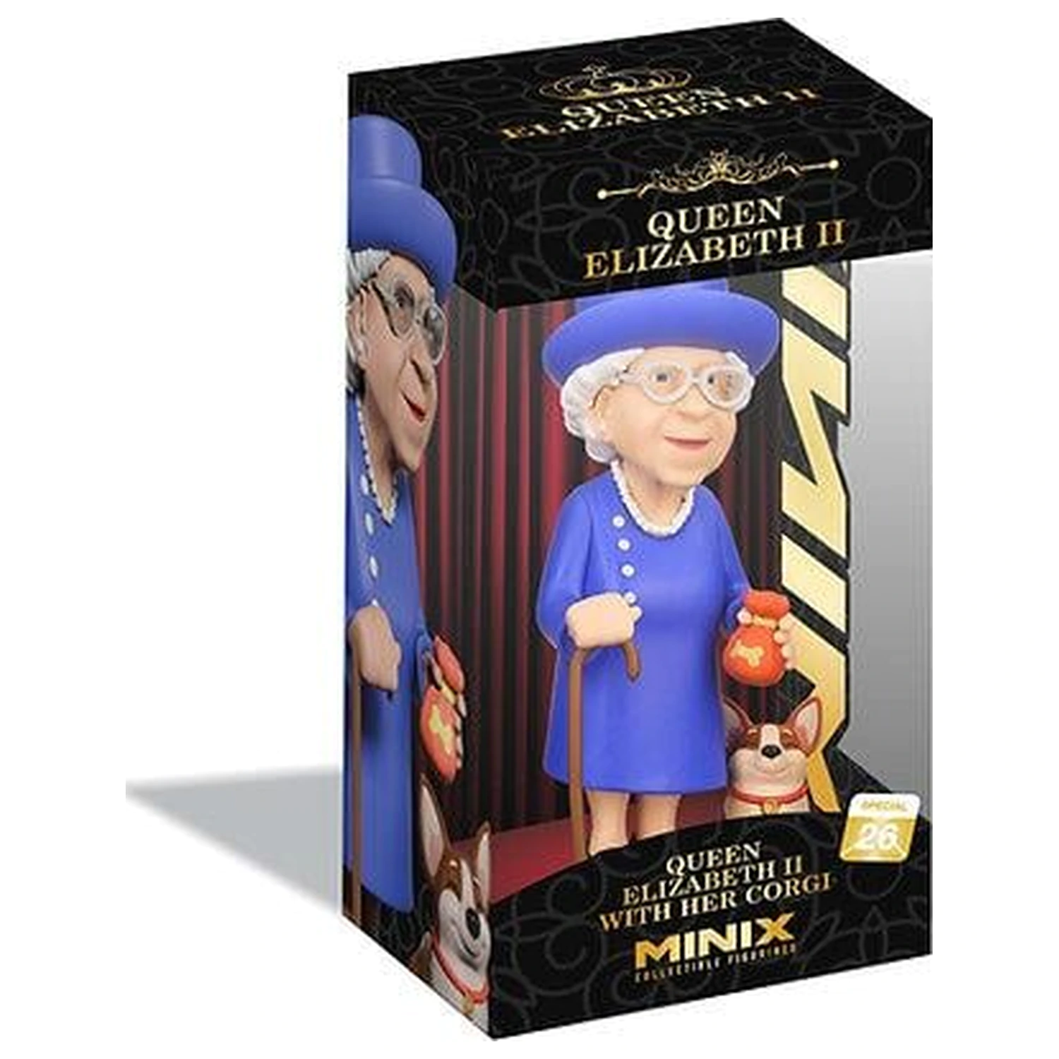 Celebrity Queen Elizabeth II z njenim Corgijem figura Minix 12cm fotografija izdelka