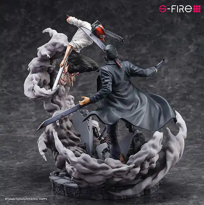 Chainsaw Man Statue Super Situation Figura Chainsaw Man vs. Samurai Sword 26 cm fotografija izdelka