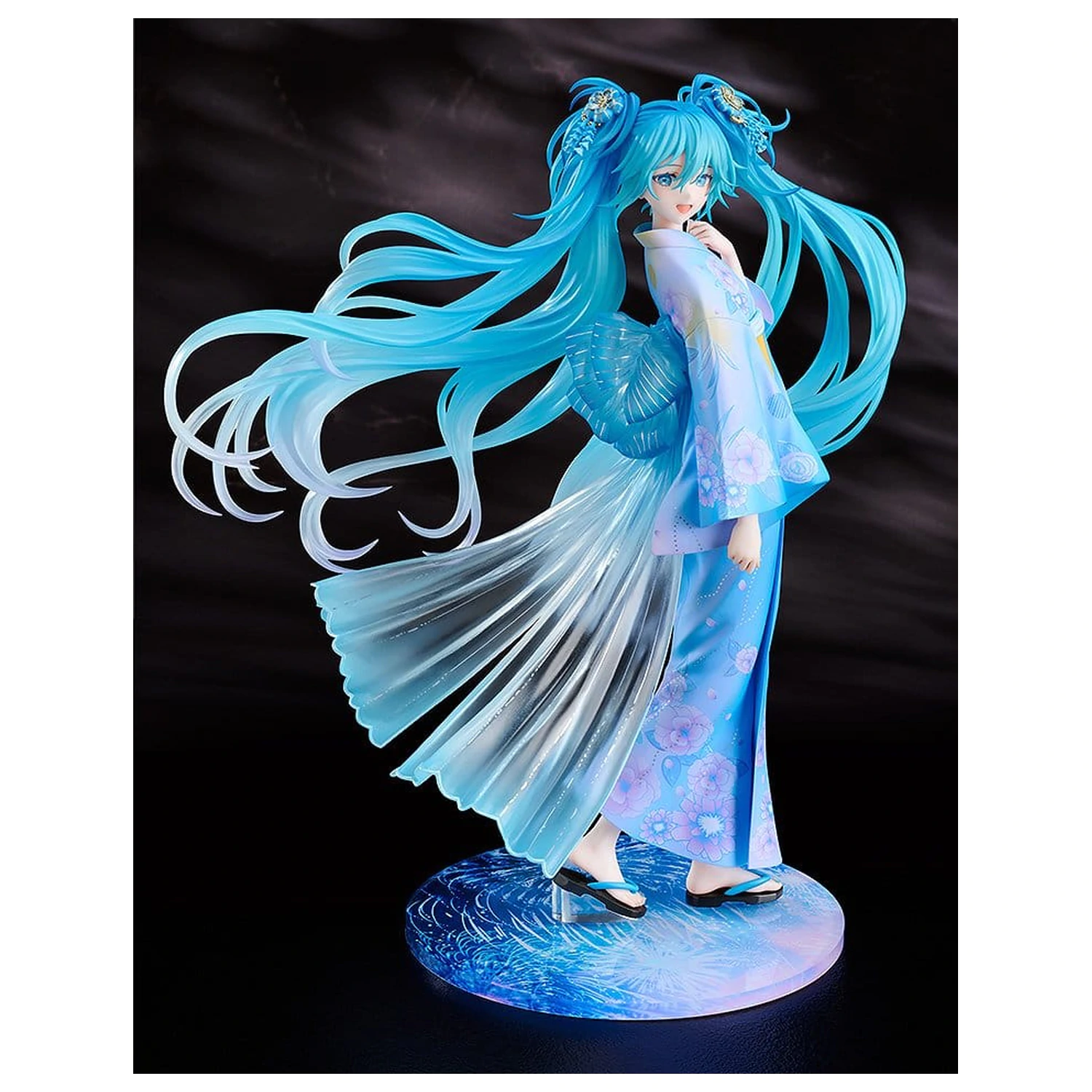 Character Vocal Series 01: Hatsune Miku PVC figura 1/7 Music & Fire Works Ver. 23 cm fotografija izdelka