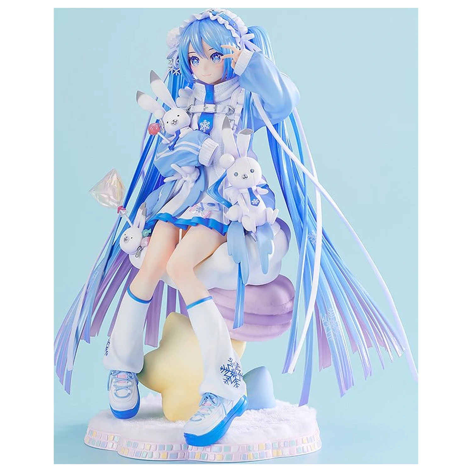 Character Vocal Series 01: Hatsune Miku PVC kip 1/7 Snow Miku: Yukiiro Pop Ver. 24 cm fotografija izdelka