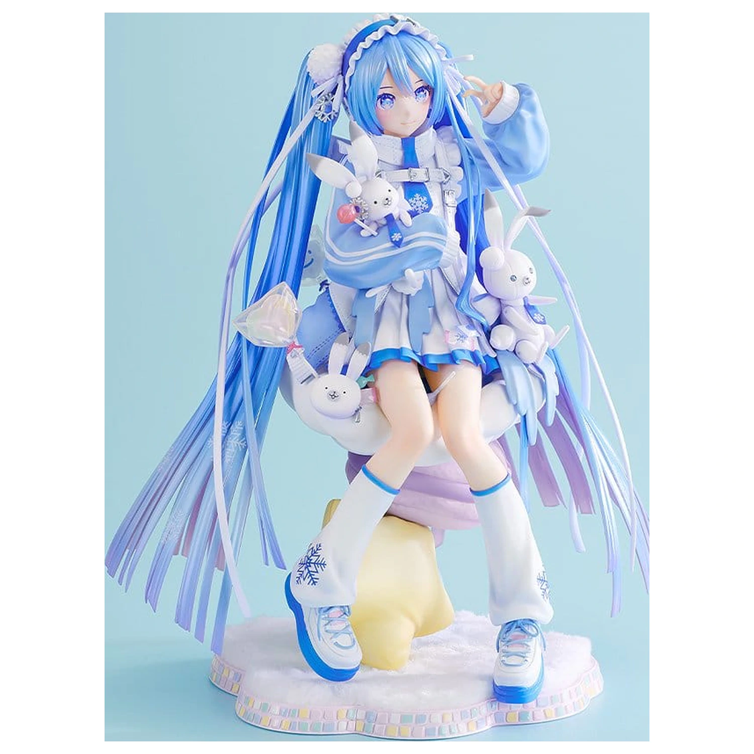 Character Vocal Series 01: Hatsune Miku PVC kip 1/7 Snow Miku: Yukiiro Pop Ver. 24 cm fotografija izdelka