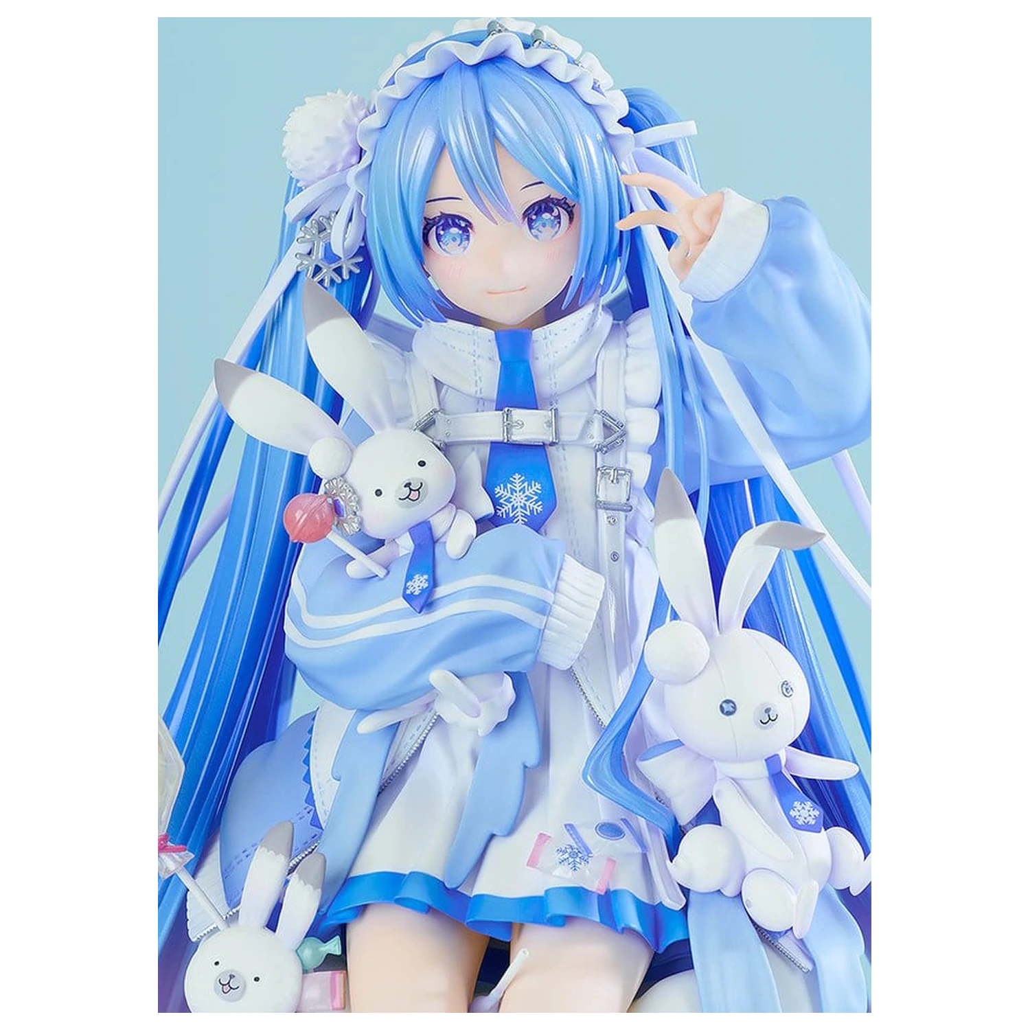 Character Vocal Series 01: Hatsune Miku PVC kip 1/7 Snow Miku: Yukiiro Pop Ver. 24 cm fotografija izdelka