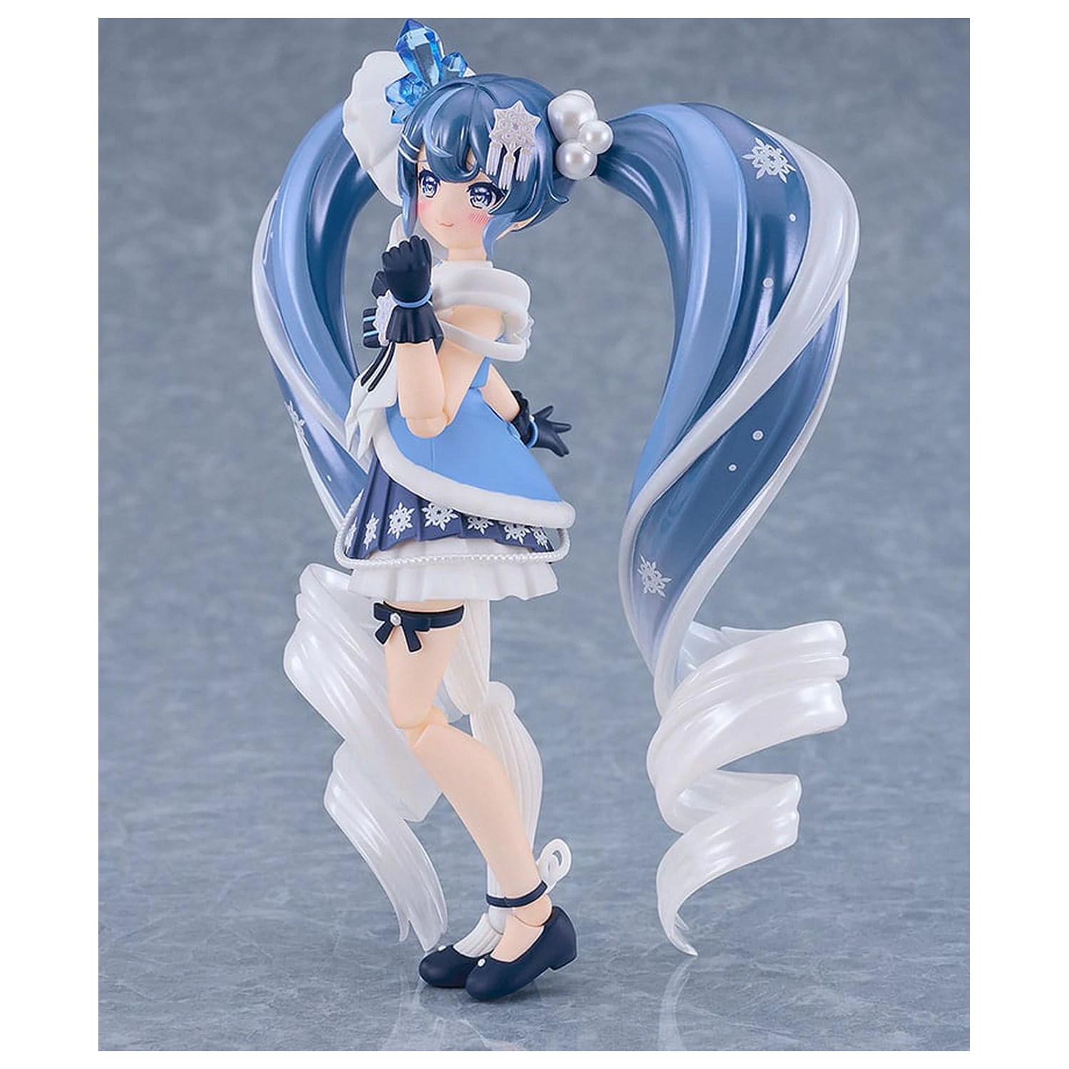 Character Vocal Series 01: Hatsune Miku Figma akcijska figura Snow Miku: Crystal Snow Ver. 13 cm fotografija izdelka