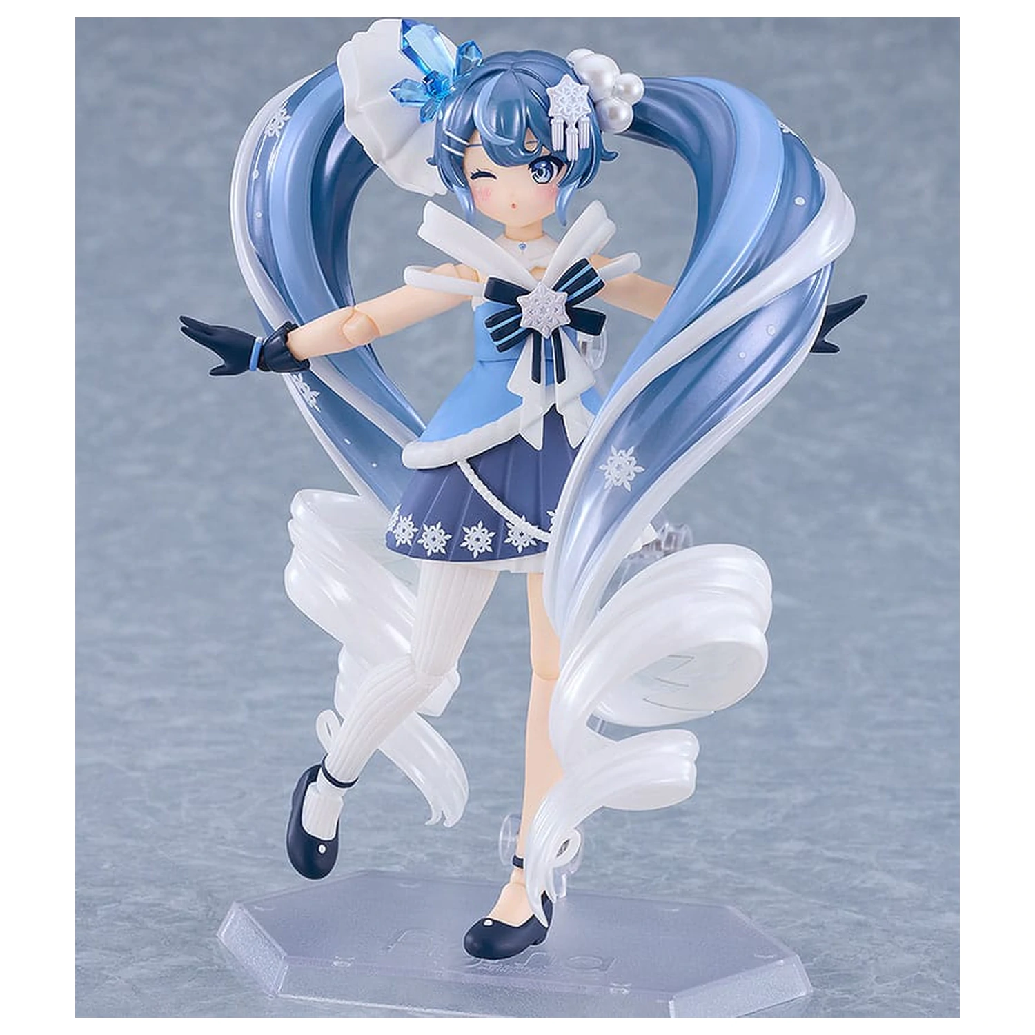 Character Vocal Series 01: Hatsune Miku Figma akcijska figura Snow Miku: Crystal Snow Ver. 13 cm fotografija izdelka