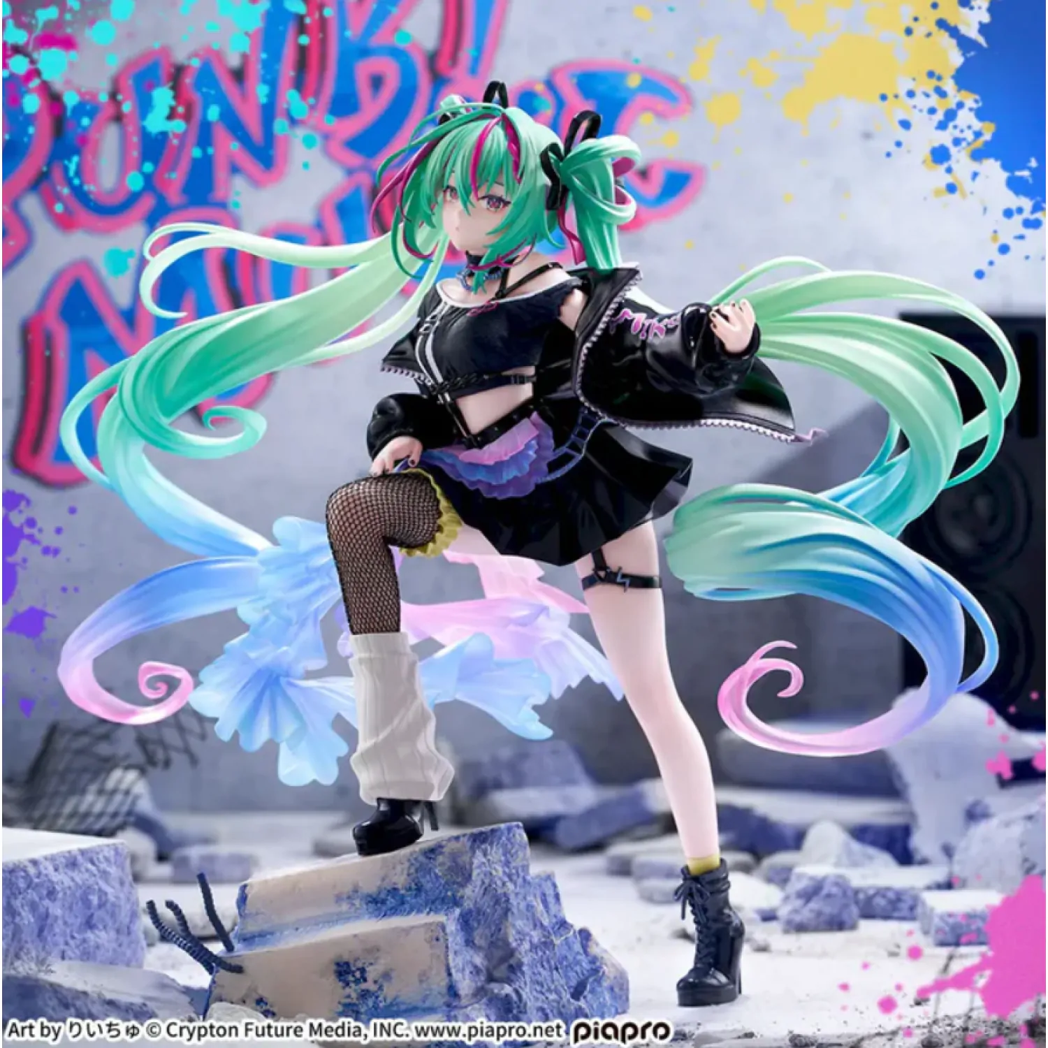 Character Vocal Series 01: Hatsune Miku FIGURIZMa PVC kip Hatsune Miku Punk! 23 cm fotografija izdelka