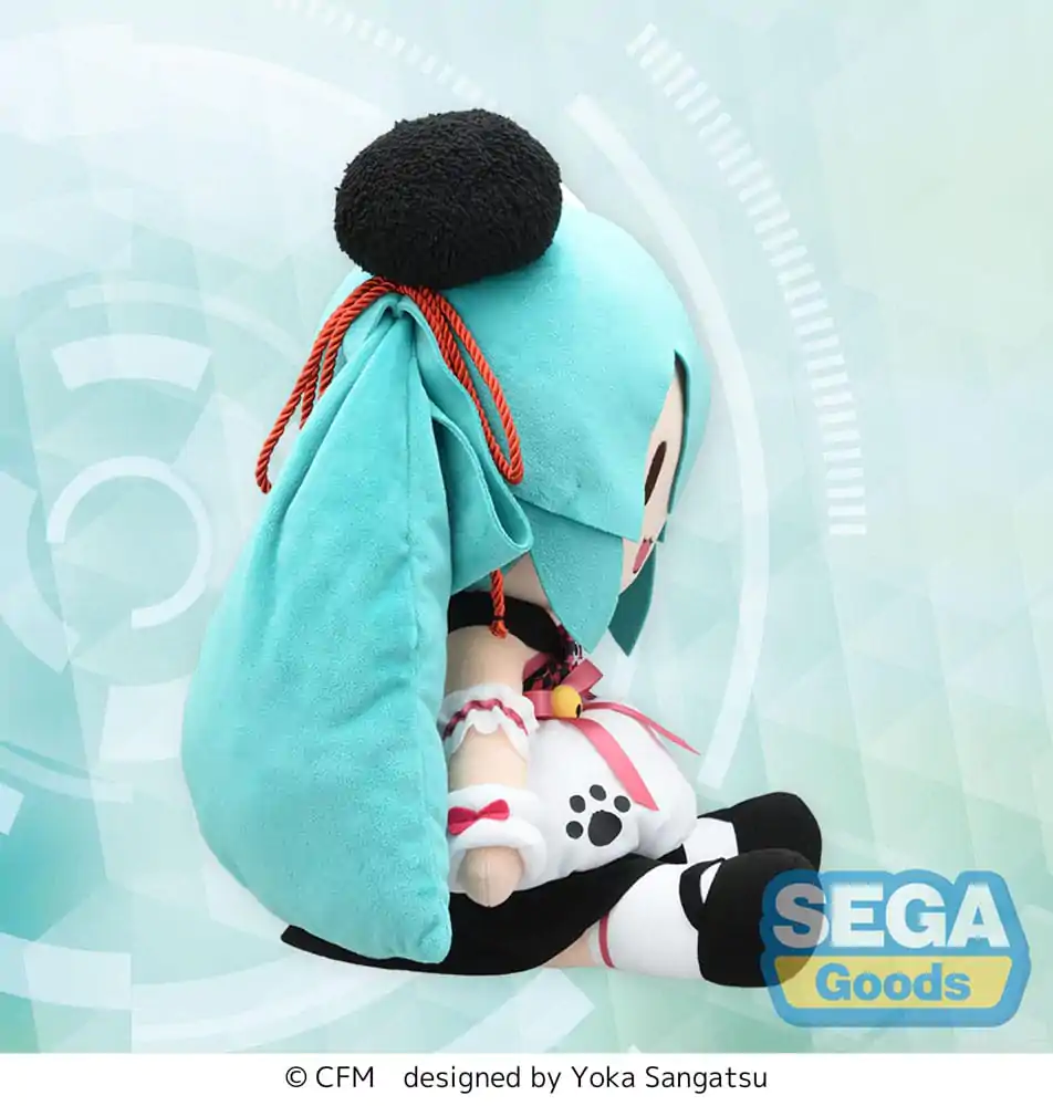Character Vocal Series 01: Hatsune Miku Fuwa Petit Plišasta figura Hatsune Miku Panda Bun LL 40 cm fotografija izdelka