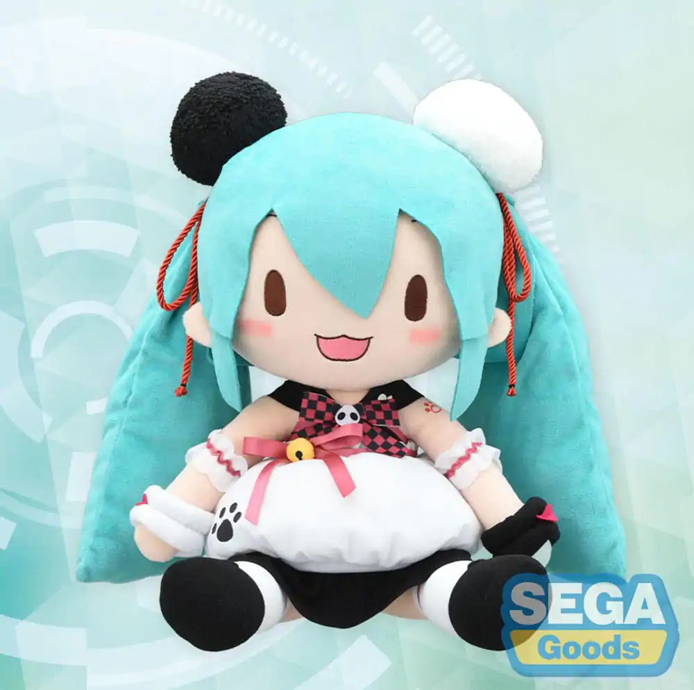 Character Vocal Series 01: Hatsune Miku Fuwa Petit Plišasta figura Hatsune Miku Panda Bun LL 40 cm fotografija izdelka
