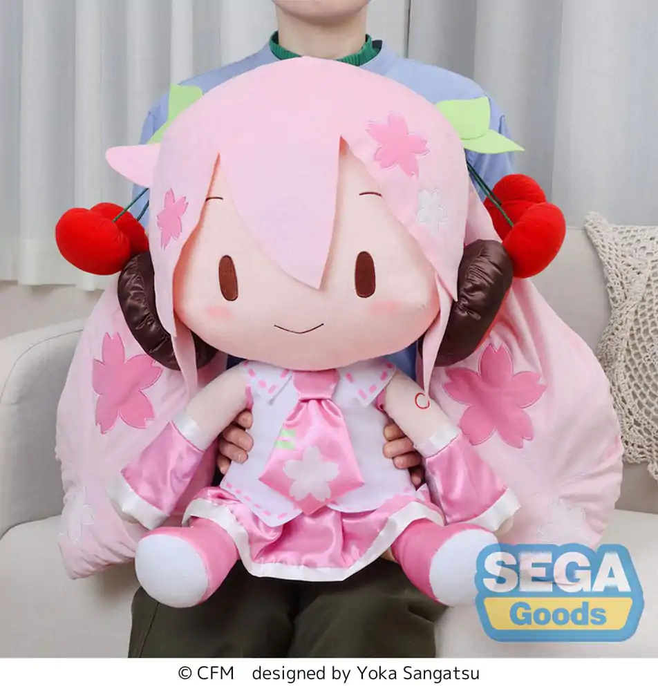 Character Vocal Series 01: Hatsune Miku Fuwa Petit Plišasta Figura Sakura Miku Dodeka Jumbo 50 cm fotografija izdelka