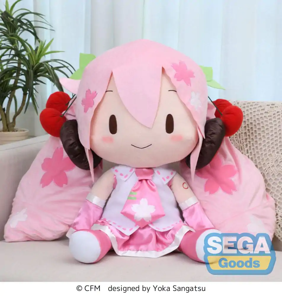 Character Vocal Series 01: Hatsune Miku Fuwa Petit Plišasta Figura Sakura Miku Dodeka Jumbo 50 cm fotografija izdelka
