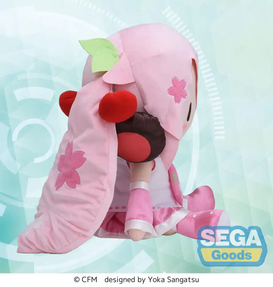 Character Vocal Series 01: Hatsune Miku Fuwa Petit Plišasta Figura Sakura Miku Dodeka Jumbo 50 cm fotografija izdelka