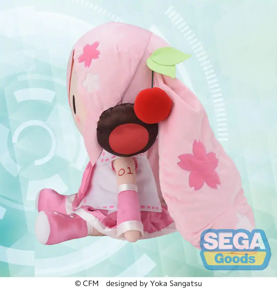 Character Vocal Series 01: Hatsune Miku Fuwa Petit Plišasta Figura Sakura Miku Dodeka Jumbo 50 cm fotografija izdelka