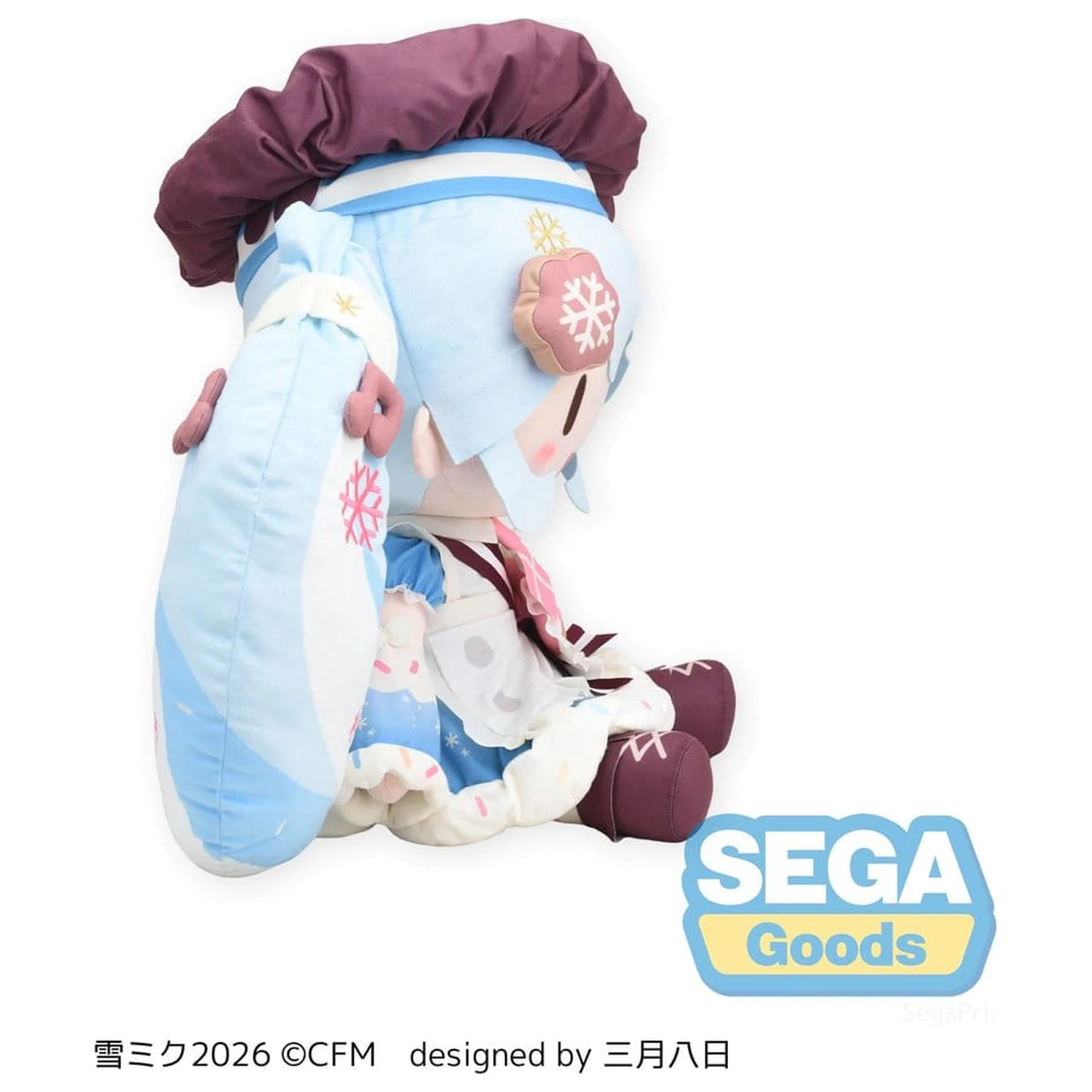 Character Vocal Series 01: Hatsune Miku Fuwa Petit plišasta figura Snow Miku 2026 Dodeka Jumbo 50 cm fotografija izdelka