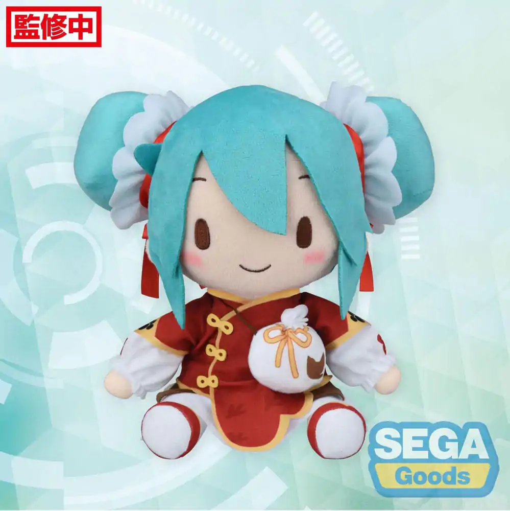 Serija vokalov likov 01: Hatsune Miku Fuwa Petit Plišasta figura Hatsune Miku Serija Sprehodov Kitajska četrt Različica M 22 cm fotografija izdelka