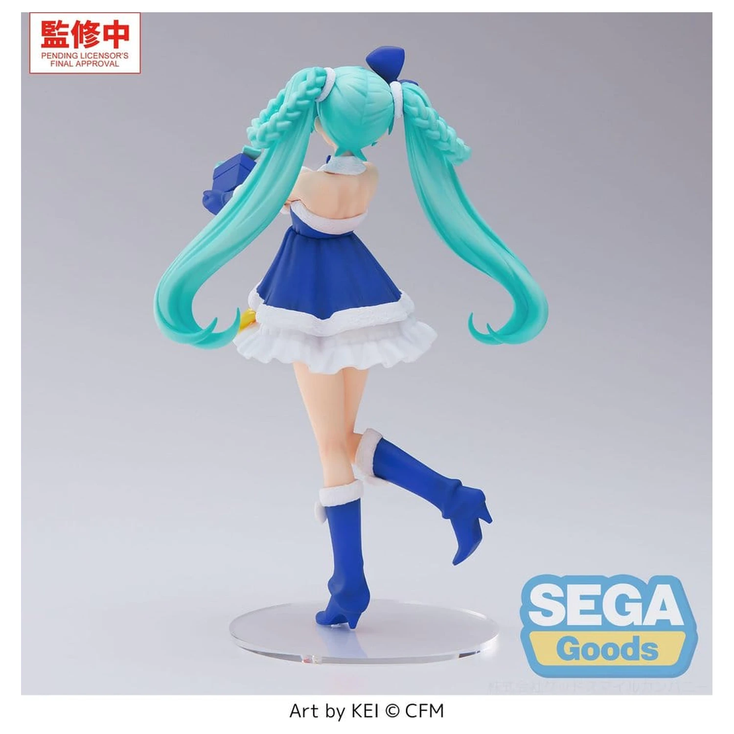 Character Vocal Series 01: Hatsune Miku High Premium PVC figura Hatsune Miku Sapphire Christmas Ver. 21 cm fotografija izdelka