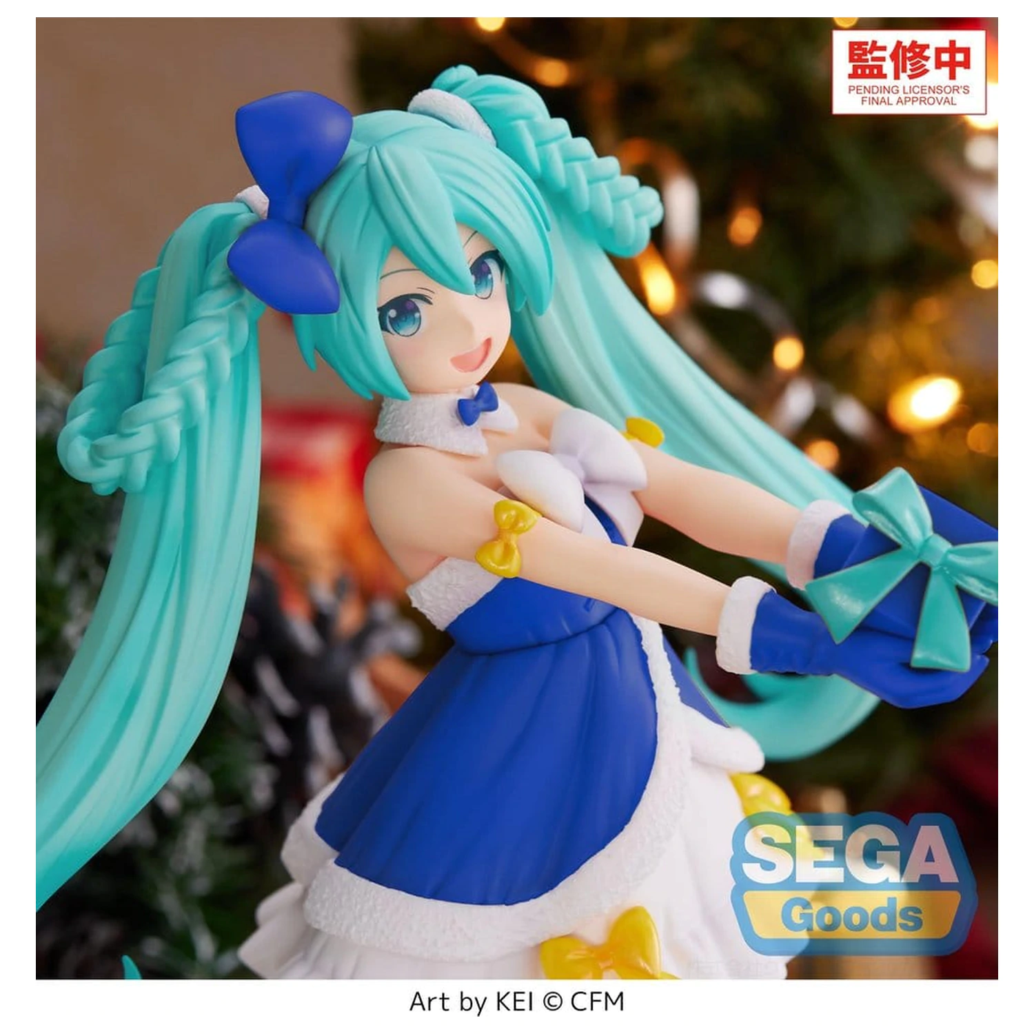 Character Vocal Series 01: Hatsune Miku High Premium PVC figura Hatsune Miku Sapphire Christmas Ver. 21 cm fotografija izdelka