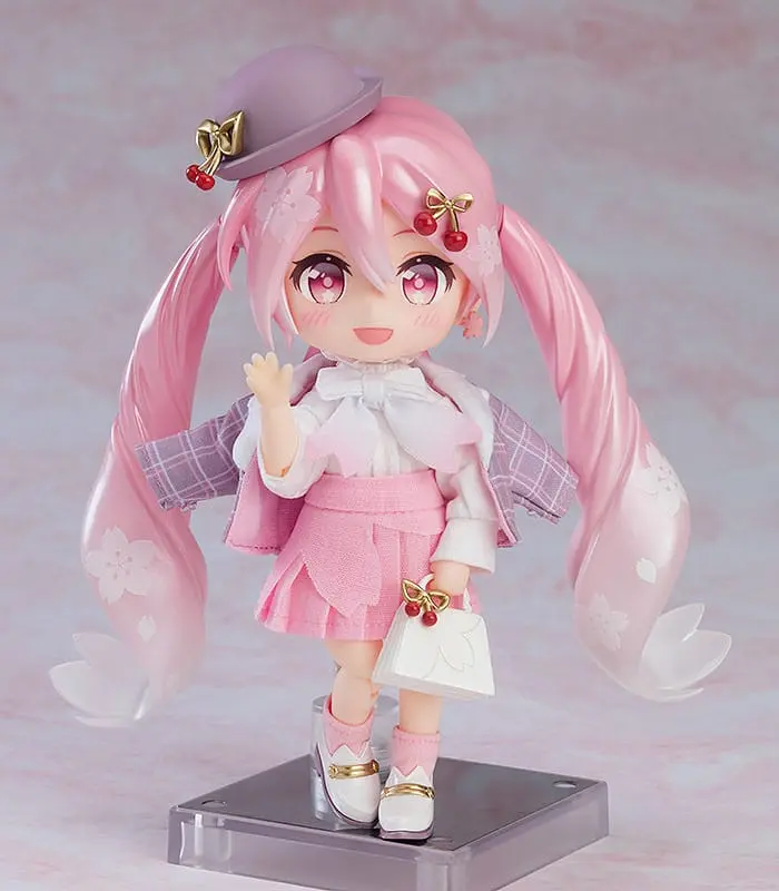 Character Vocal Series 01: Hatsune Miku Nendoroid Doll akcijska figura Sakura Miku: Hanami Outfit Ver. 14 cm fotografija izdelka