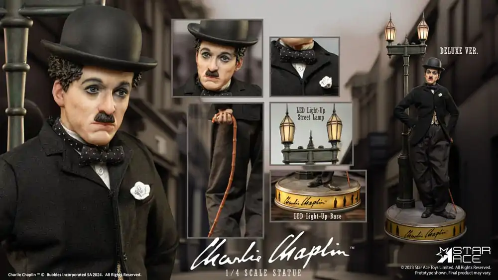Charlie Chaplin Statue 1/4 Deluxe Version 50 cm visok kip fotografija izdelka
