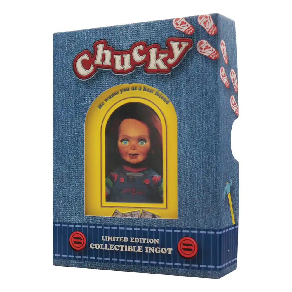 Child´s Play palica iz plemenite kovine in karta s čarobnim urokom Chucky Limited Edition fotografija izdelka