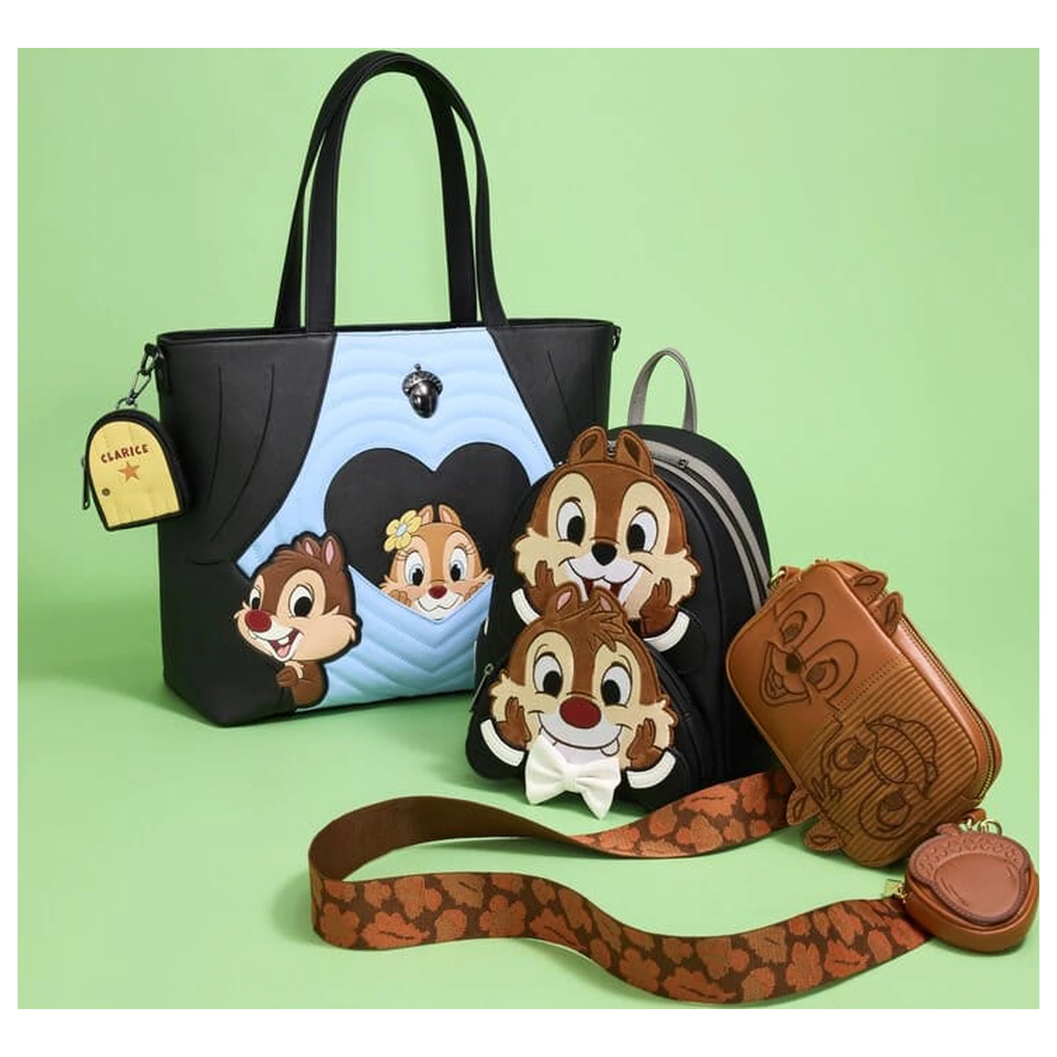 Chip 'n Dale: Rescue Rangers by Loungefly Sling Bag s torbico za kovance iz žameta fotografija izdelka