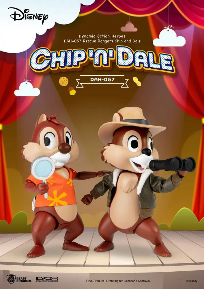 Chip 'n Dale: Rescue Rangers Dynamic 8ction Heroes akcijske figure 1/9 Chip & Dale 10 cm fotografija izdelka