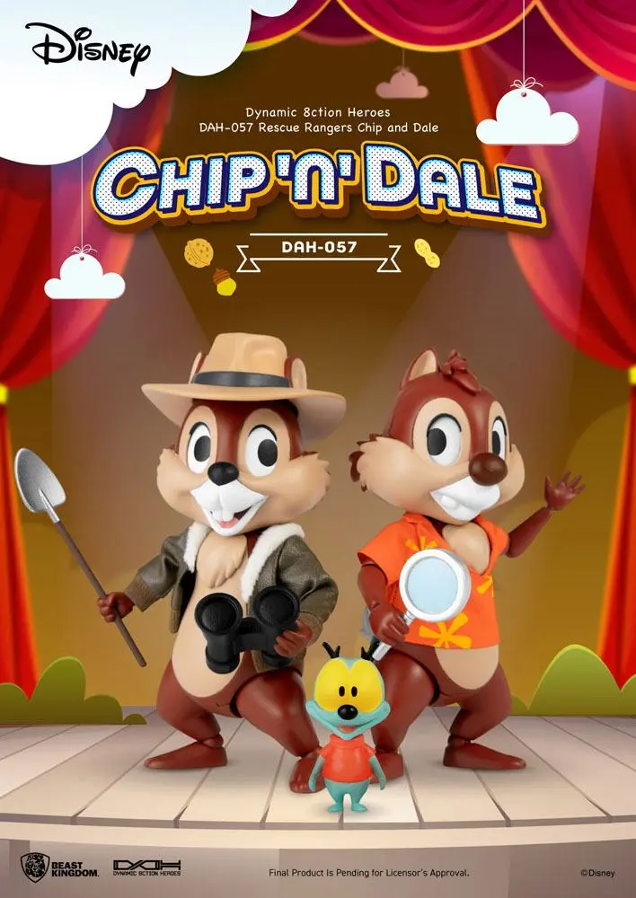 Chip 'n Dale: Rescue Rangers Dynamic 8ction Heroes akcijske figure 1/9 Chip & Dale 10 cm fotografija izdelka