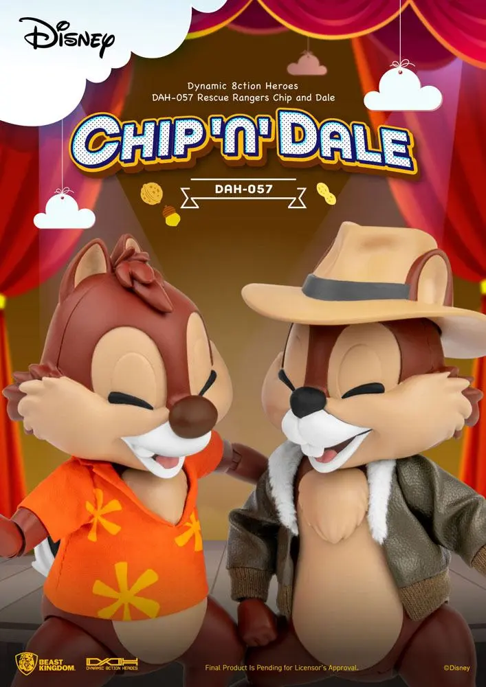 Chip 'n Dale: Rescue Rangers Dynamic 8ction Heroes akcijske figure 1/9 Chip & Dale 10 cm fotografija izdelka