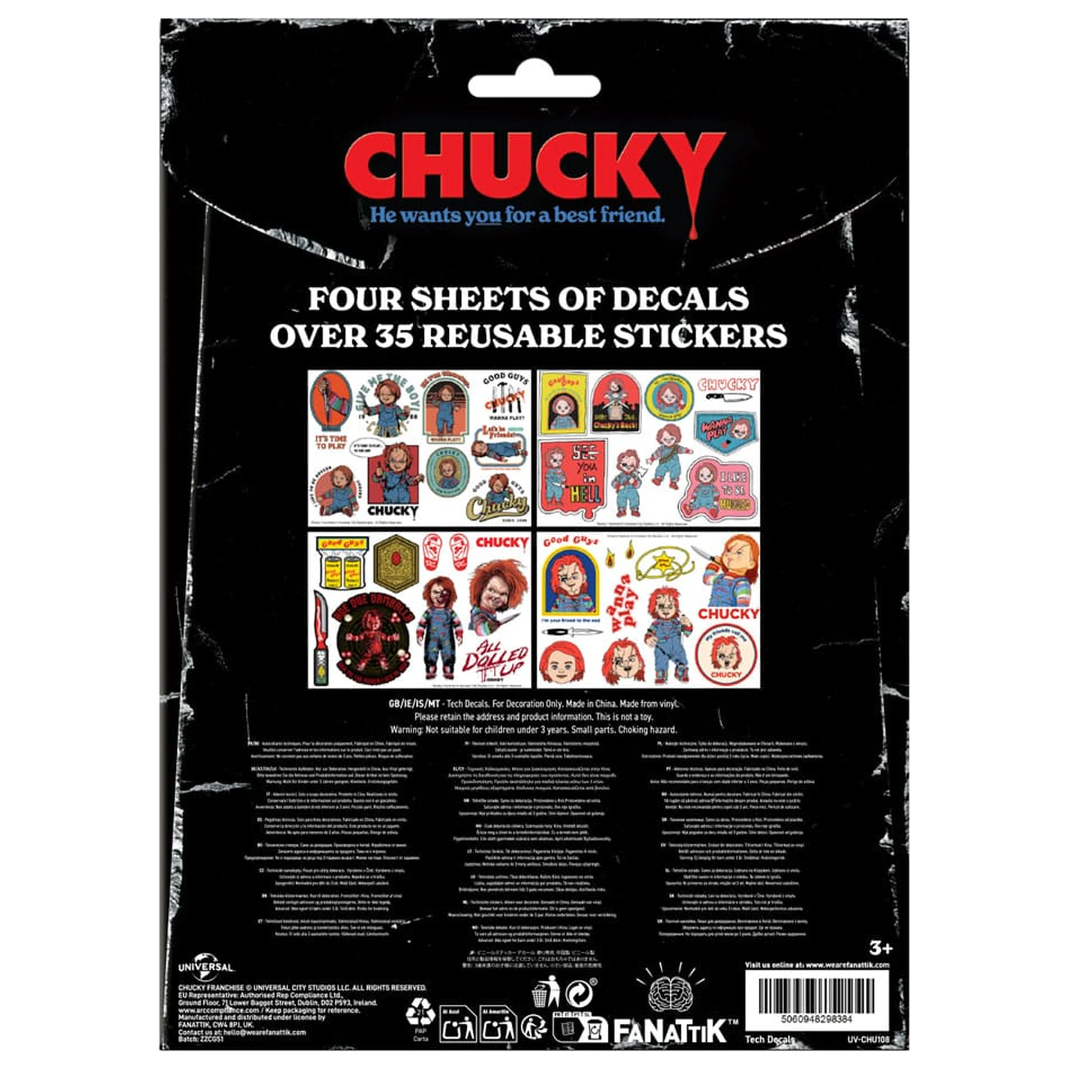 Chucky Tech paket nalepk fotografija izdelka
