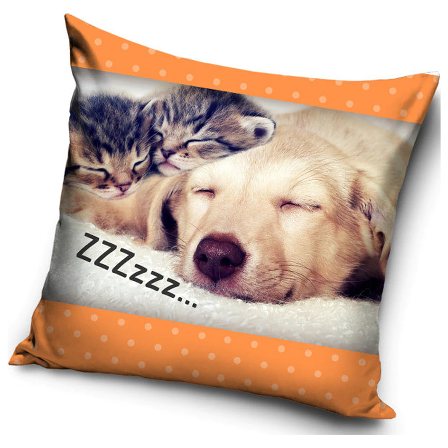 Cat and Dog ZZZ prevleka za vzglavnik fotografija izdelka
