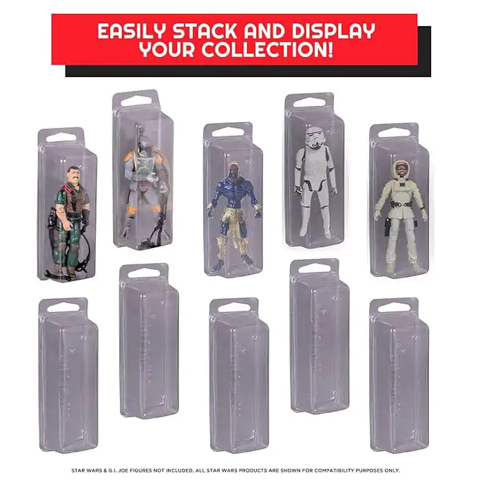 PET zaščitni etuiji na preklop 50-Pack za akcijske figure fotografija izdelka