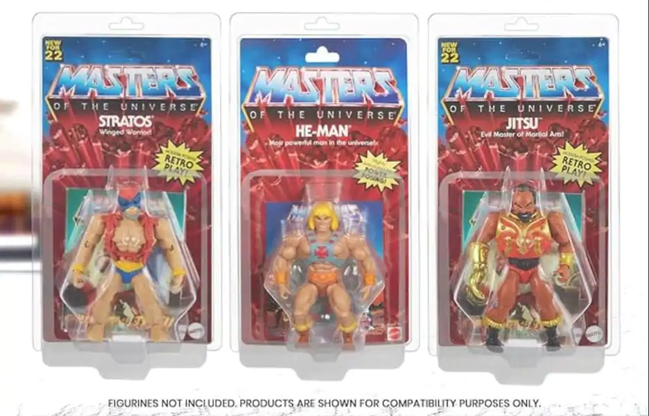 PET zaščitni etui na preklop 10-Pack za akcijske figure Masters of the Universe fotografija izdelka