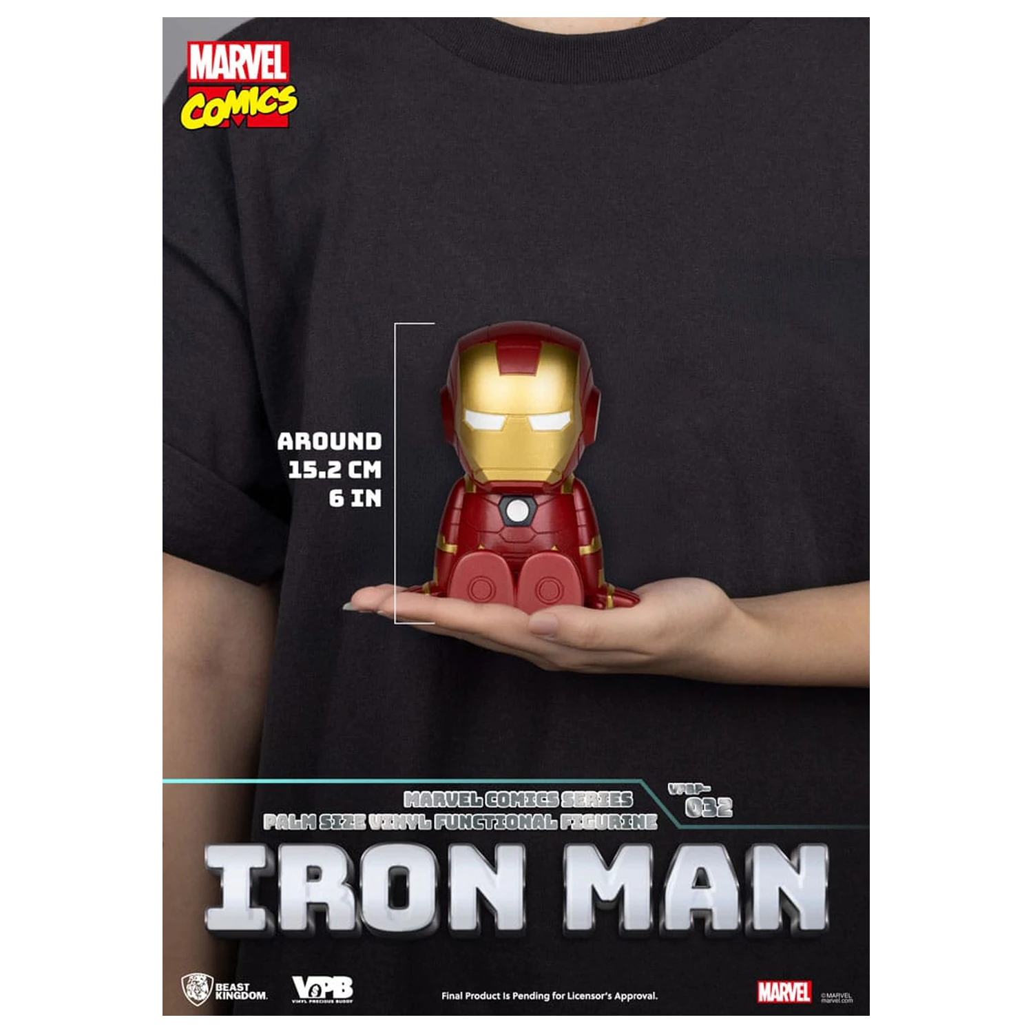 Classic Marvel Comics hranilnik Vinyl Bank Iron-man 12 cm fotografija izdelka