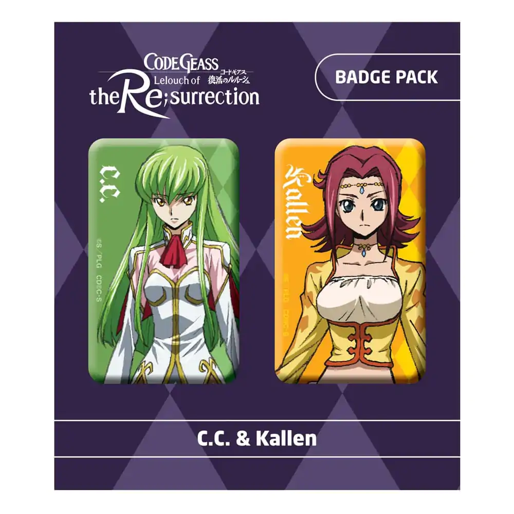 Code Geass Lelouch of the Re:surrection Značke 2-Pack C.C. & Kallen fotografija izdelka