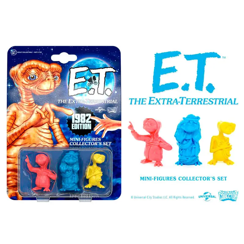 E.T. the Extra-Terrestrial Collector's Set Mini figurice 3-paket 1982 Edition 5 cm fotografija izdelka
