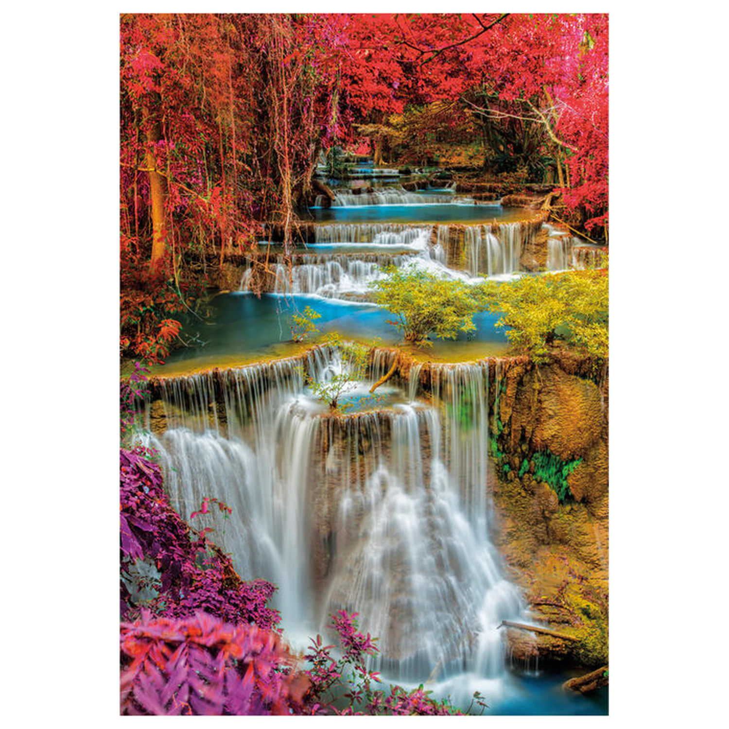 Colorful Thai Falls sestavljanka 1000 kosov fotografija izdelka