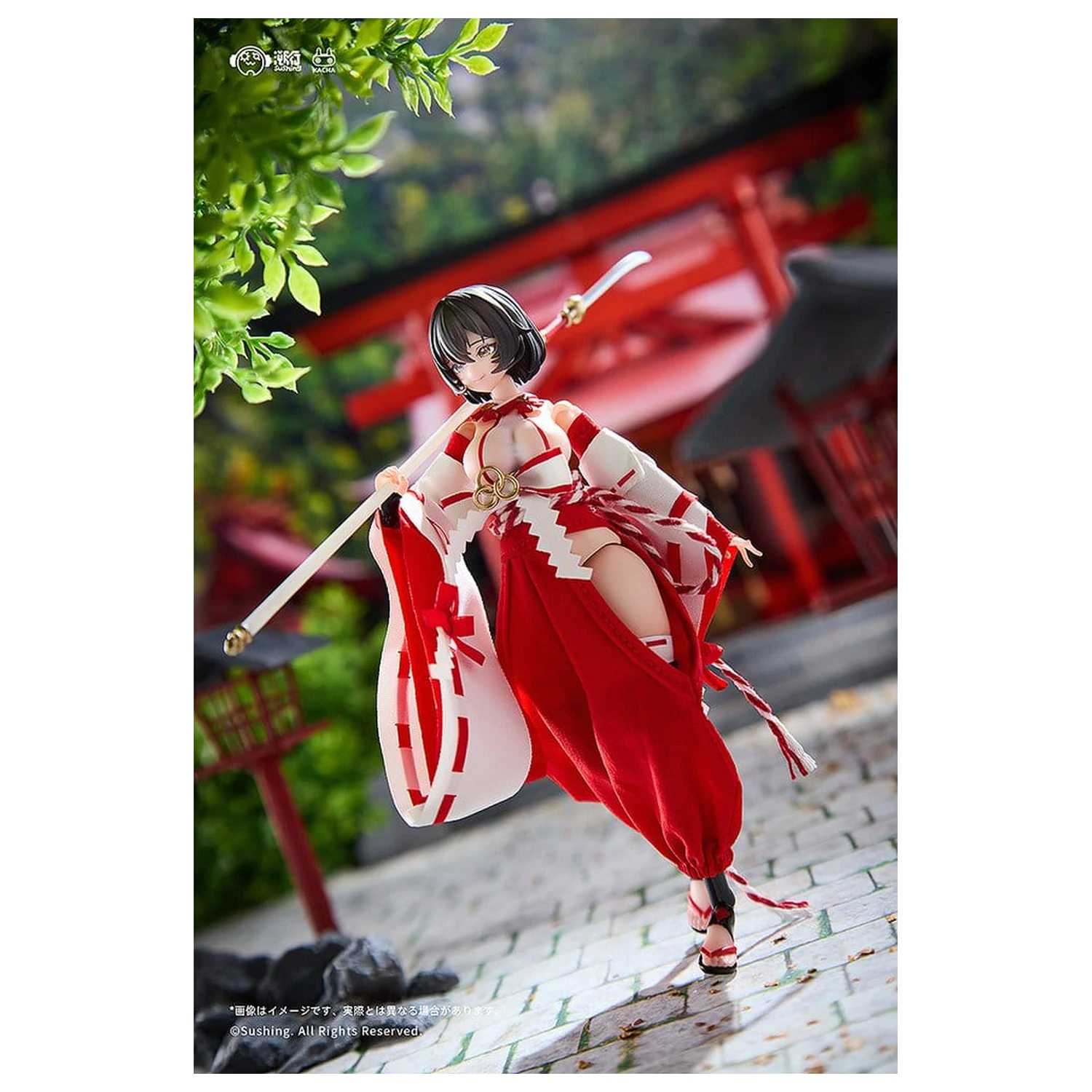 Combat Priestess akcijska figura 1/12 Kikyou Uefuji 15 cm fotografija izdelka