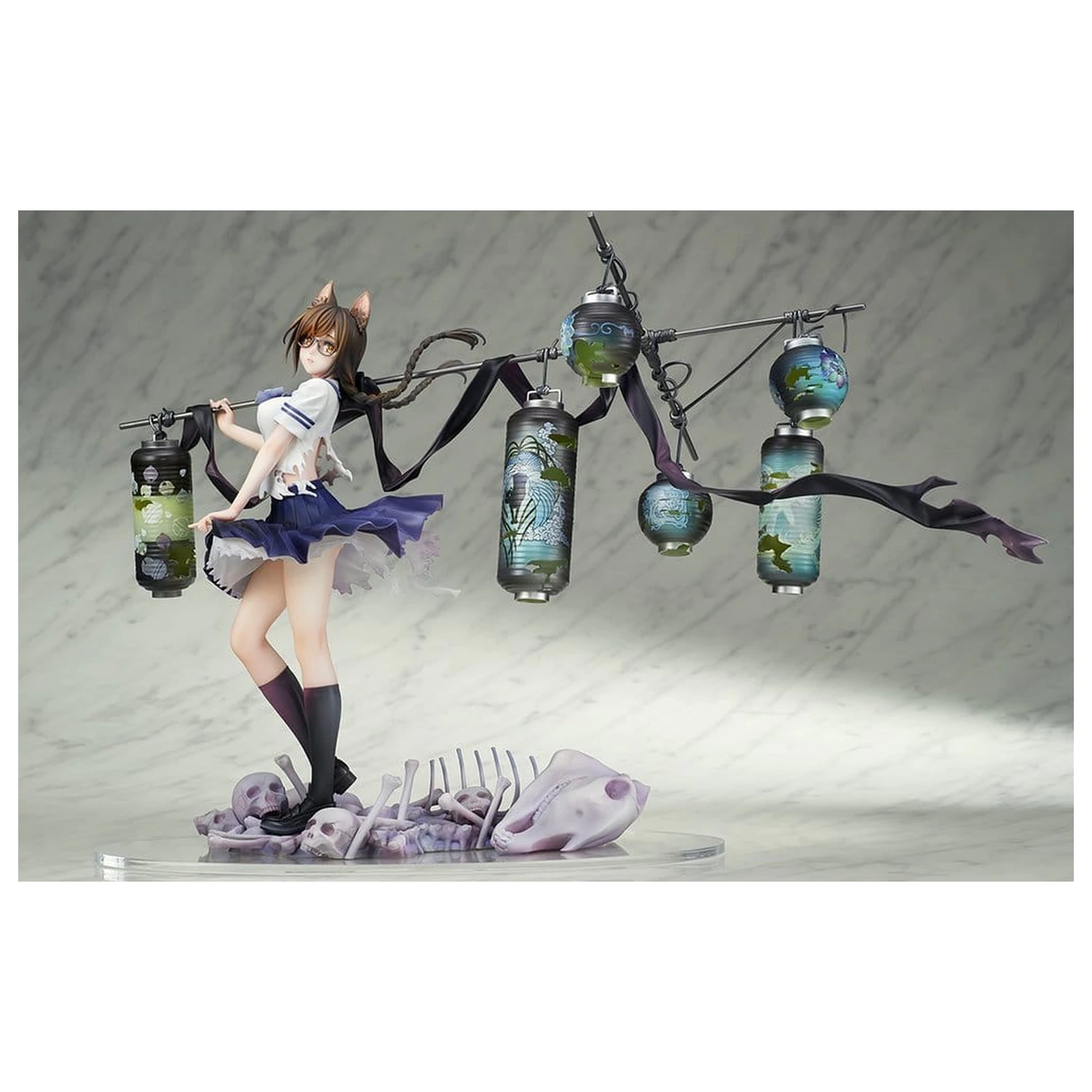 Comics Bakemonogatari PVC figura 1/7 Tsubasa Hanekawa 26 cm fotografija izdelka