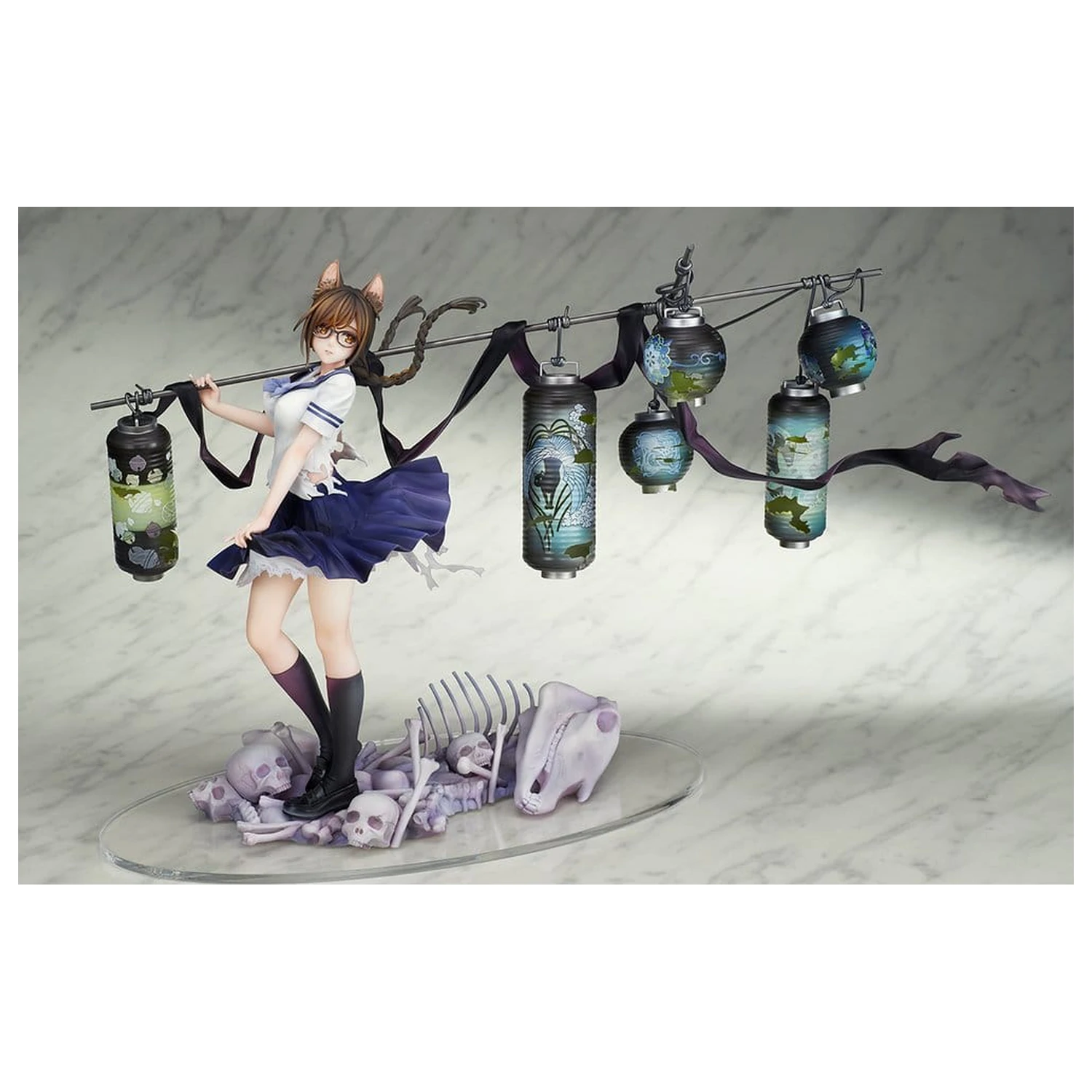 Comics Bakemonogatari PVC figura 1/7 Tsubasa Hanekawa 26 cm fotografija izdelka